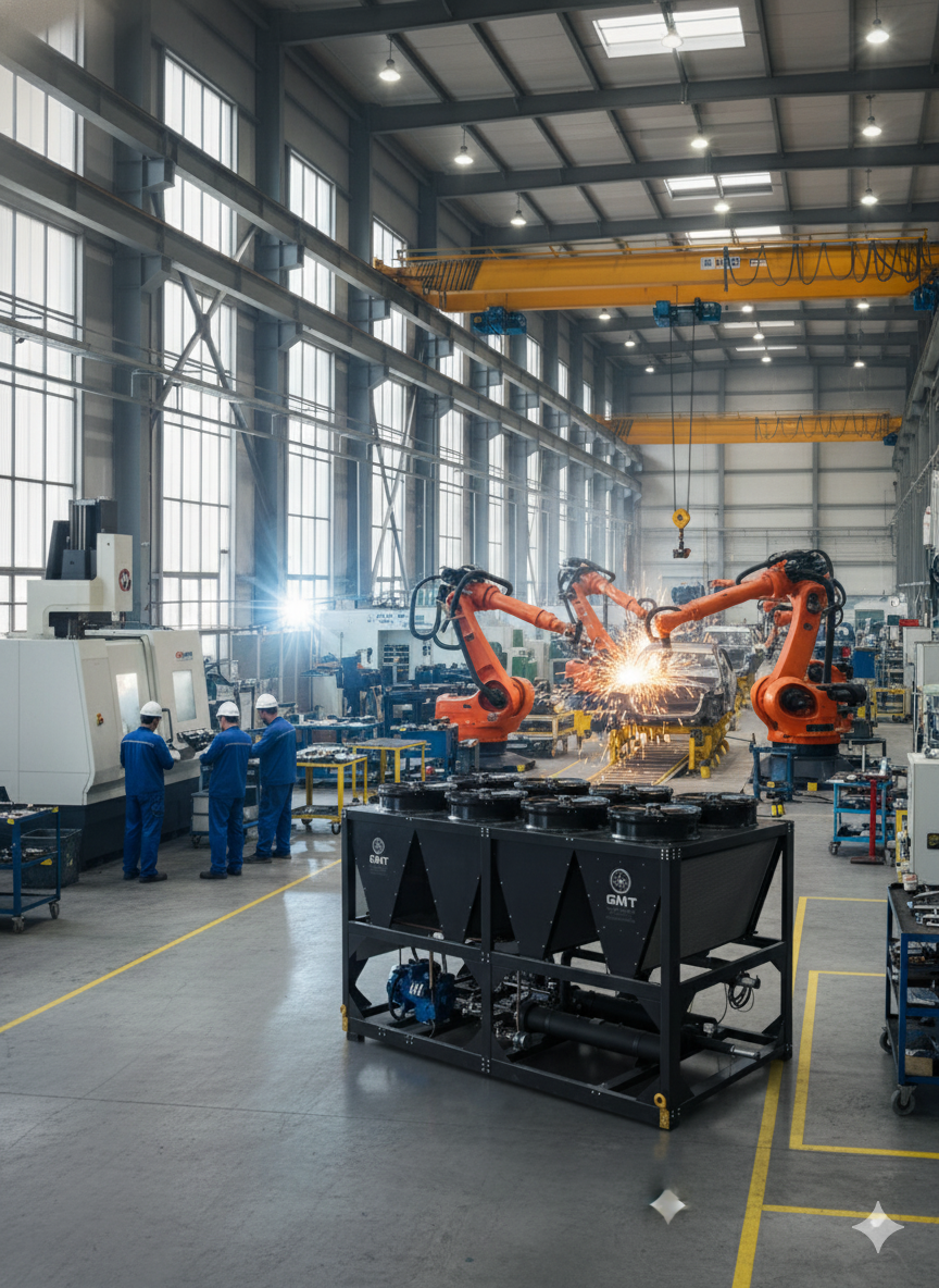 Gaziantep Endüstriyel Soğutma Santrali Sistemleri | GMT Isıtma Soğutma ile Güçlü Soğutma Çözümleri